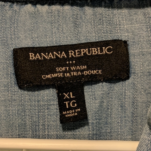 Very Soft Denim Button-Up Shirt - Picture 3 of 4